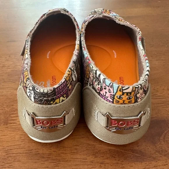 Skechers BOBS Cat Print Flats - Picture 3 of 7